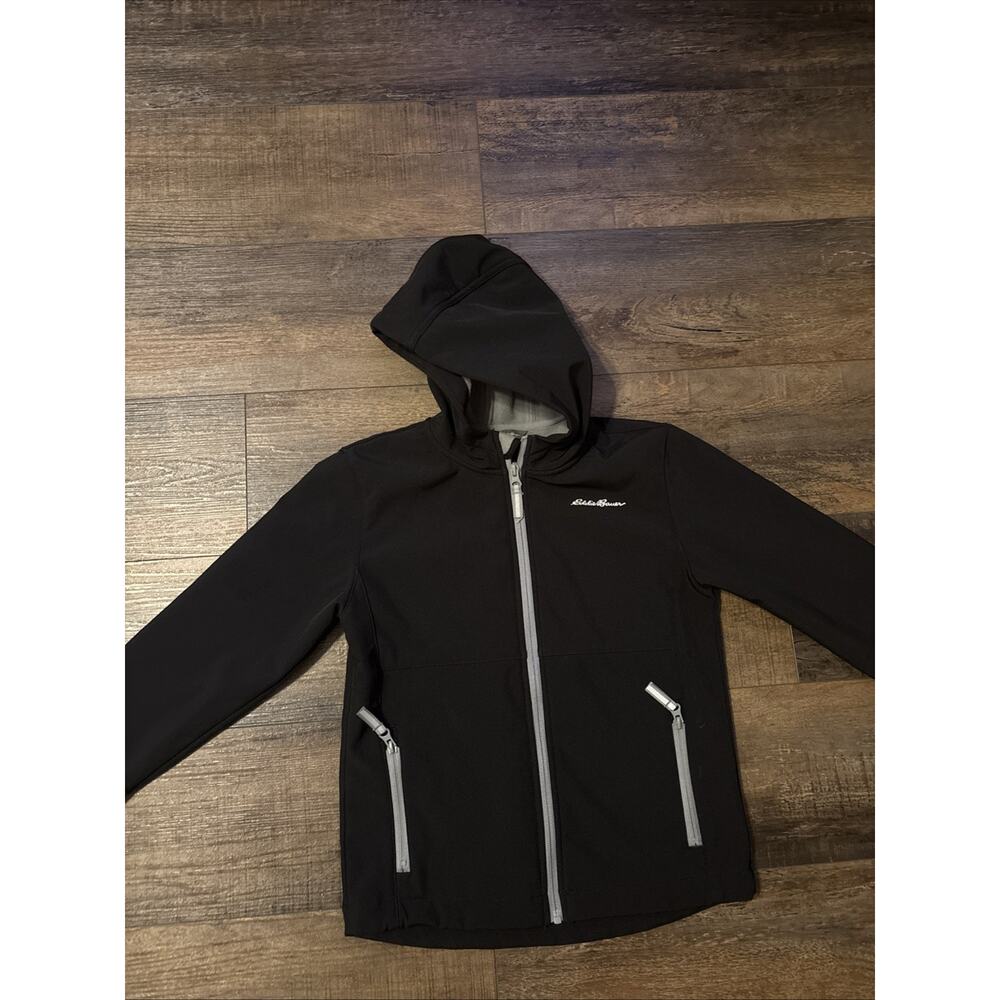 Eddie Bauer Boys‎ Windfoil Jacket Coat Small 7/8 Black